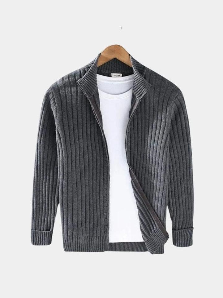 Thorsten | Dunkelblaue Strickjacke