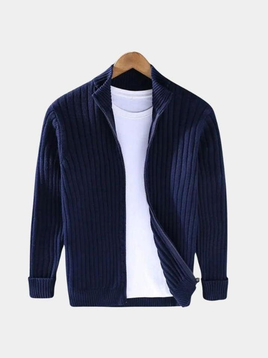 Thorsten | Dunkelblaue Strickjacke
