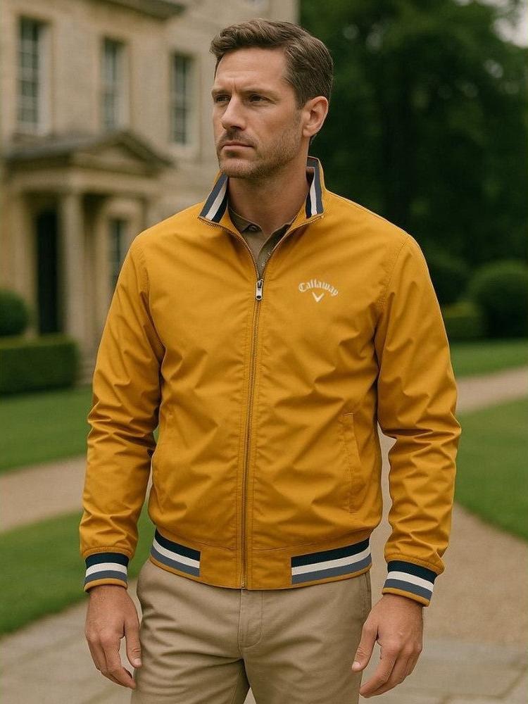 Thorsten | Senfgelbe Bomberjacke