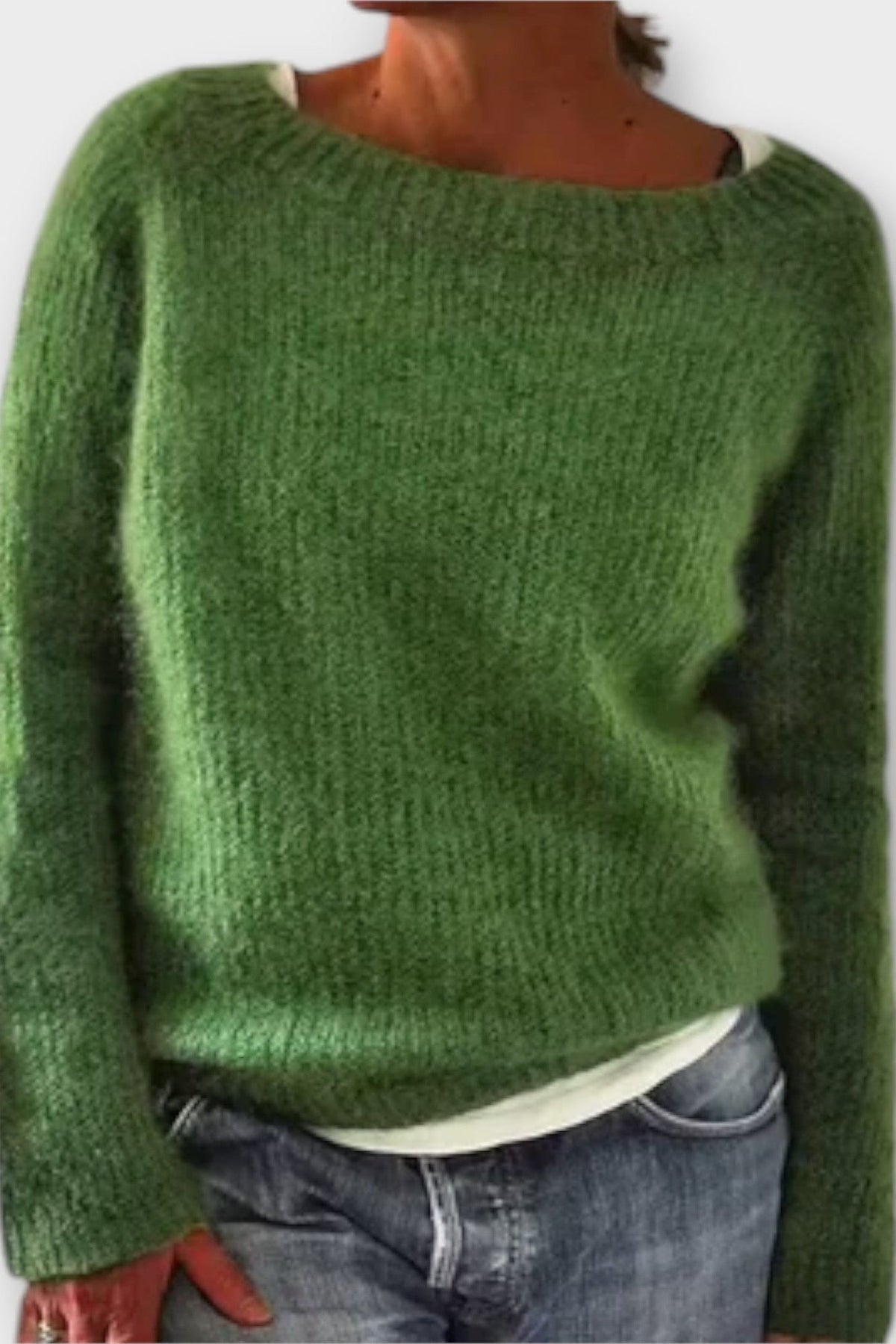 Regina | Senfgelber Oversize-Strickpullover