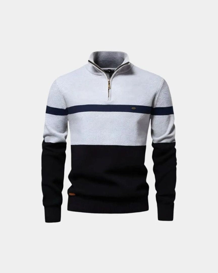 Torben | Colorblock-Troyer-Pullover