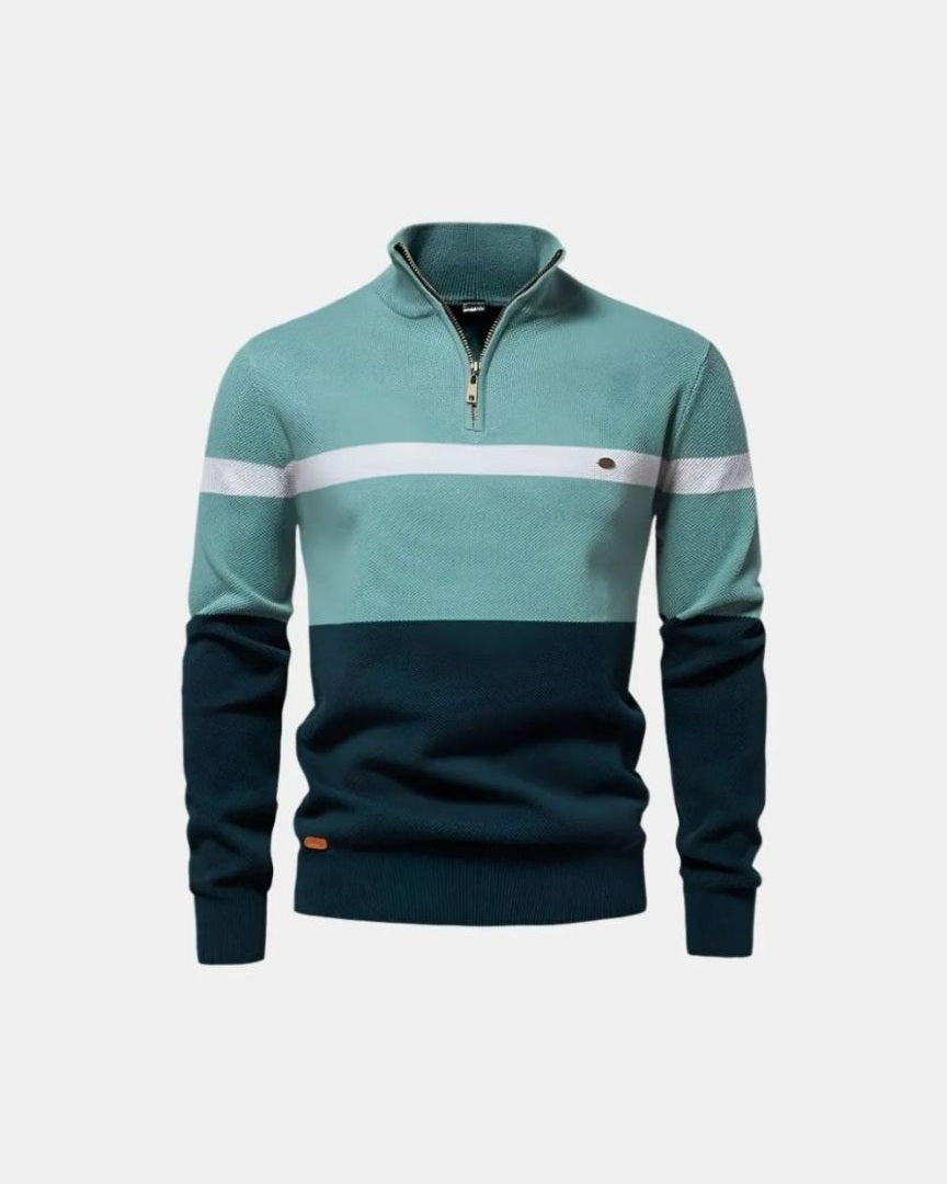Torben | Colorblock-Troyer-Pullover