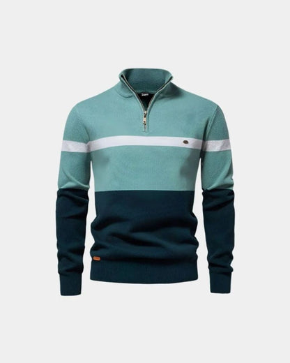 Torben | Colorblock-Troyer-Pullover