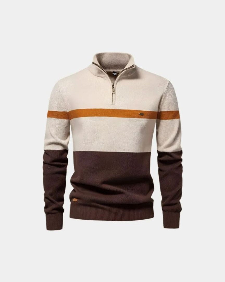 Torben | Colorblock-Troyer-Pullover