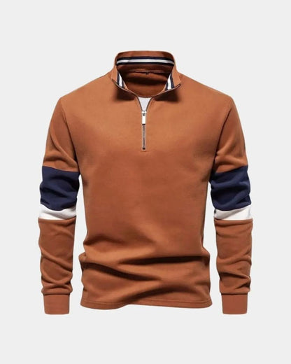 Till | Rostfarbener Troyer-Pullover