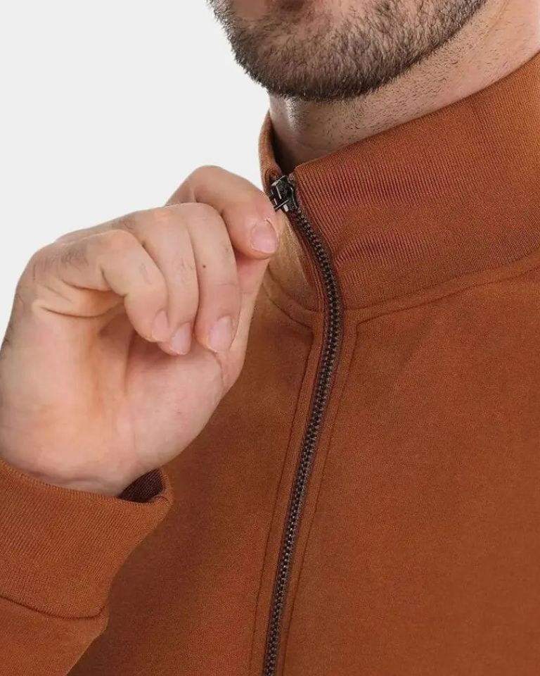 Till | Rostfarbener Troyer-Pullover