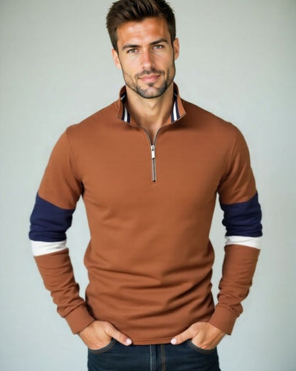 Till | Rostfarbener Troyer-Pullover