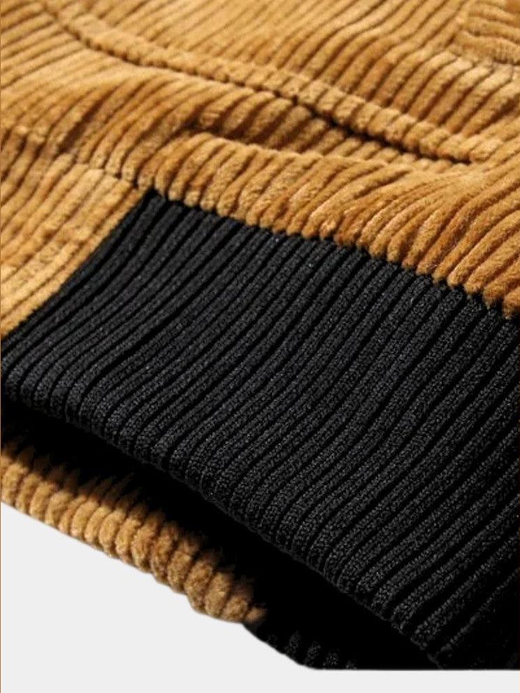 Wilfried | Hellbraune Cordjacke mit Teddykragen
