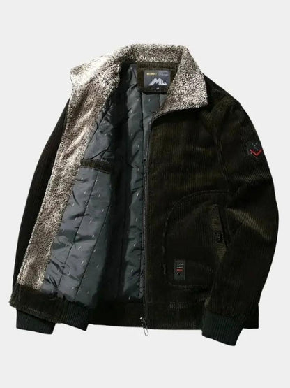 Wilfried | Hellbraune Cordjacke mit Teddykragen
