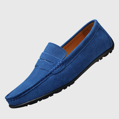 Rike | Bordeauxroter Mokassin mit Ziernähten