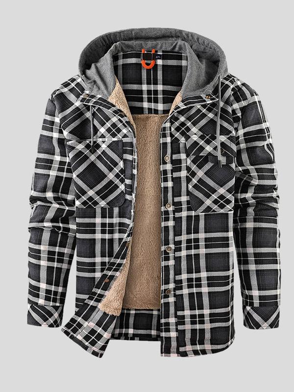 Valentin | Grüne Karo-Jacke mit Teddyfutter