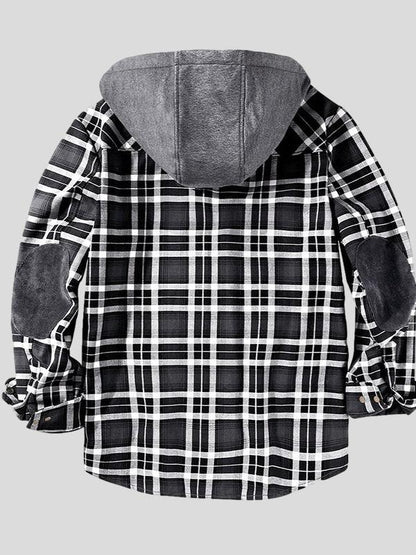 Valentin | Grüne Karo-Jacke mit Teddyfutter