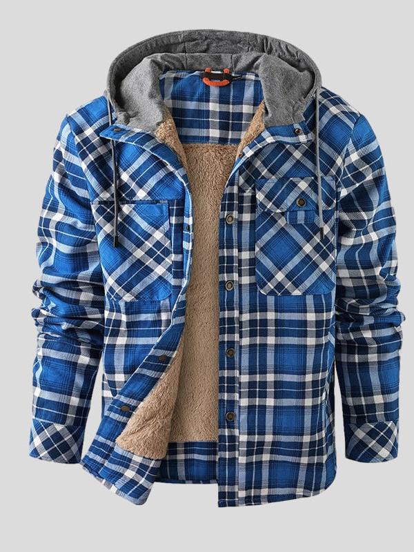 Valentin | Grüne Karo-Jacke mit Teddyfutter
