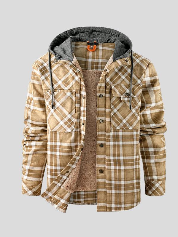 Valentin | Grüne Karo-Jacke mit Teddyfutter