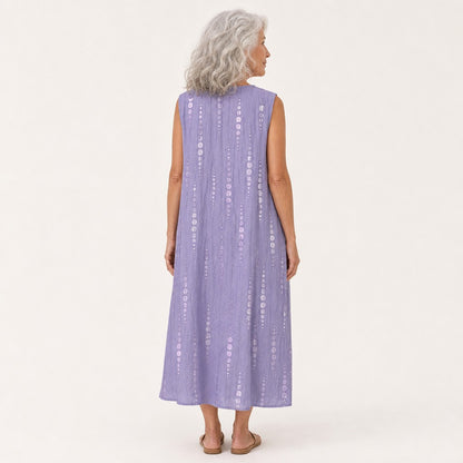 Frauke | Ärmelloses Sommerkleid in Flieder
