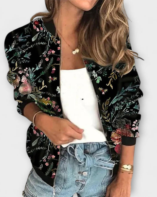 Rhona | Jacke mit floralem Muster