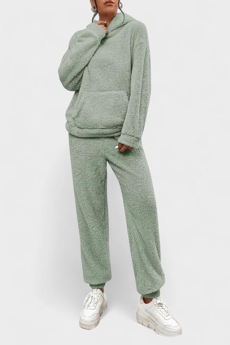 Rosie | Teddy-Kapuzenpullover & Hose Set