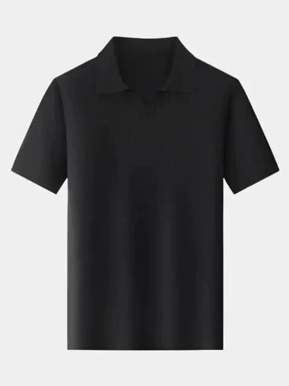 Volker | Kurzarm-Poloshirt mit offenem Kragen