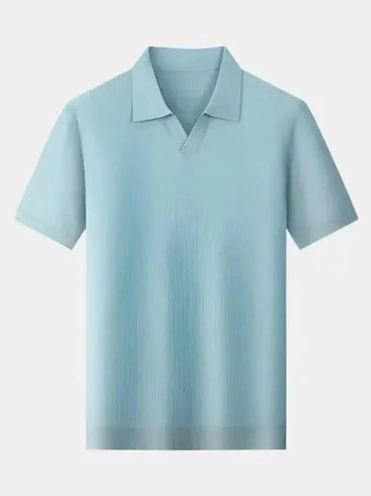 Volker | Kurzarm-Poloshirt mit offenem Kragen