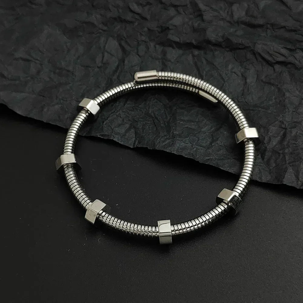 Alwina | Armreif mit Metallelementen