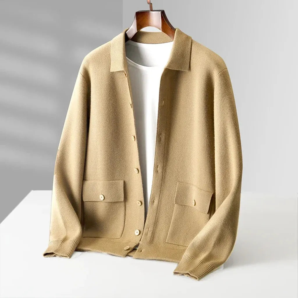 Nina-Luise | Cardigan in Kaschmir-Optik mit zwei Taschen