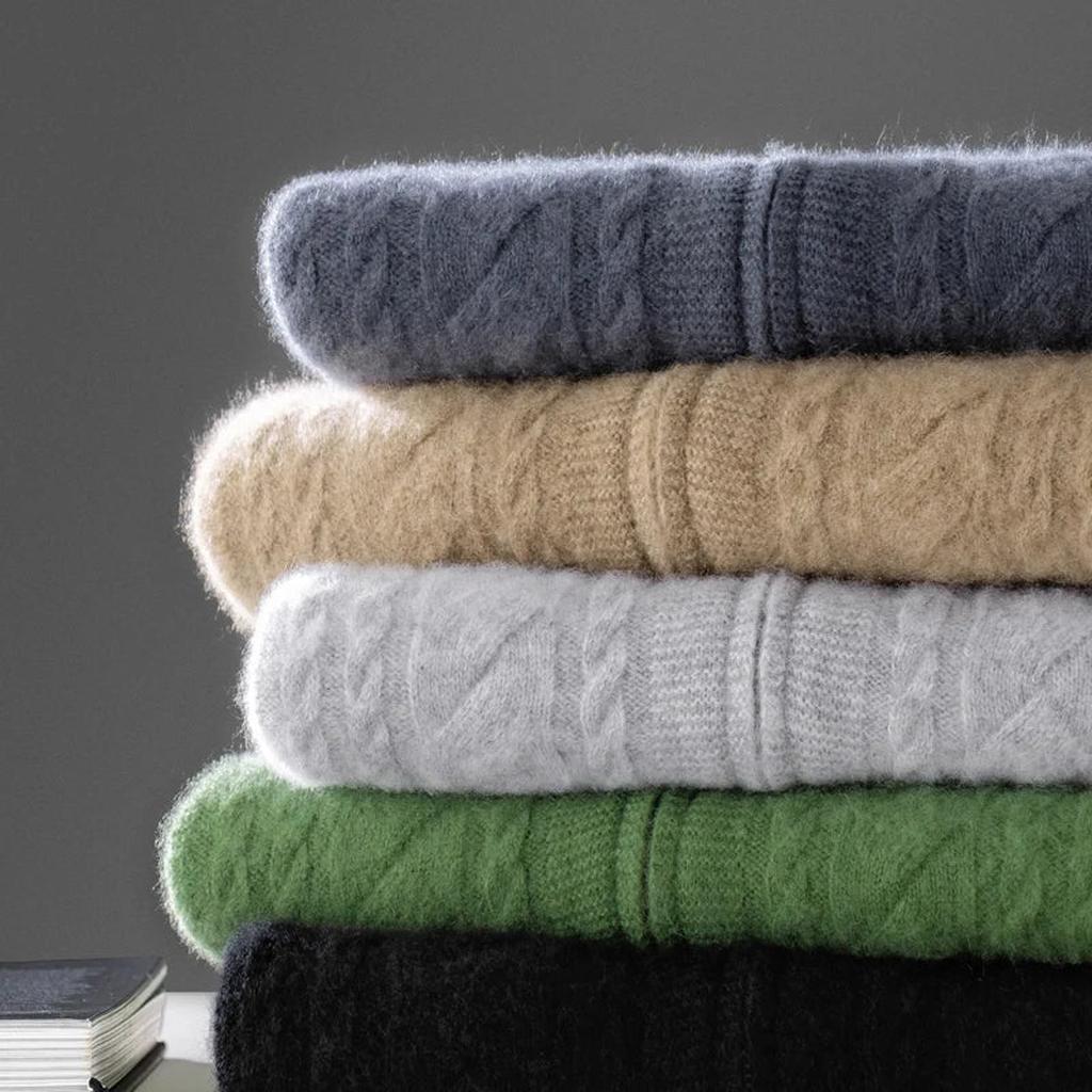 Sonja-Luise | Cardigan in Kaschmir-Optik mit Zopfmuster