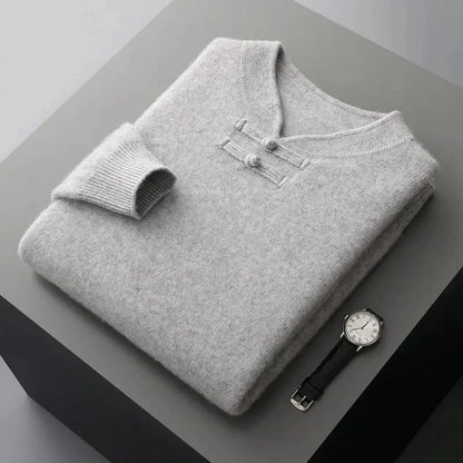 Regina-Luise | Pullover in Kaschmir-Optik mit Stehkragen