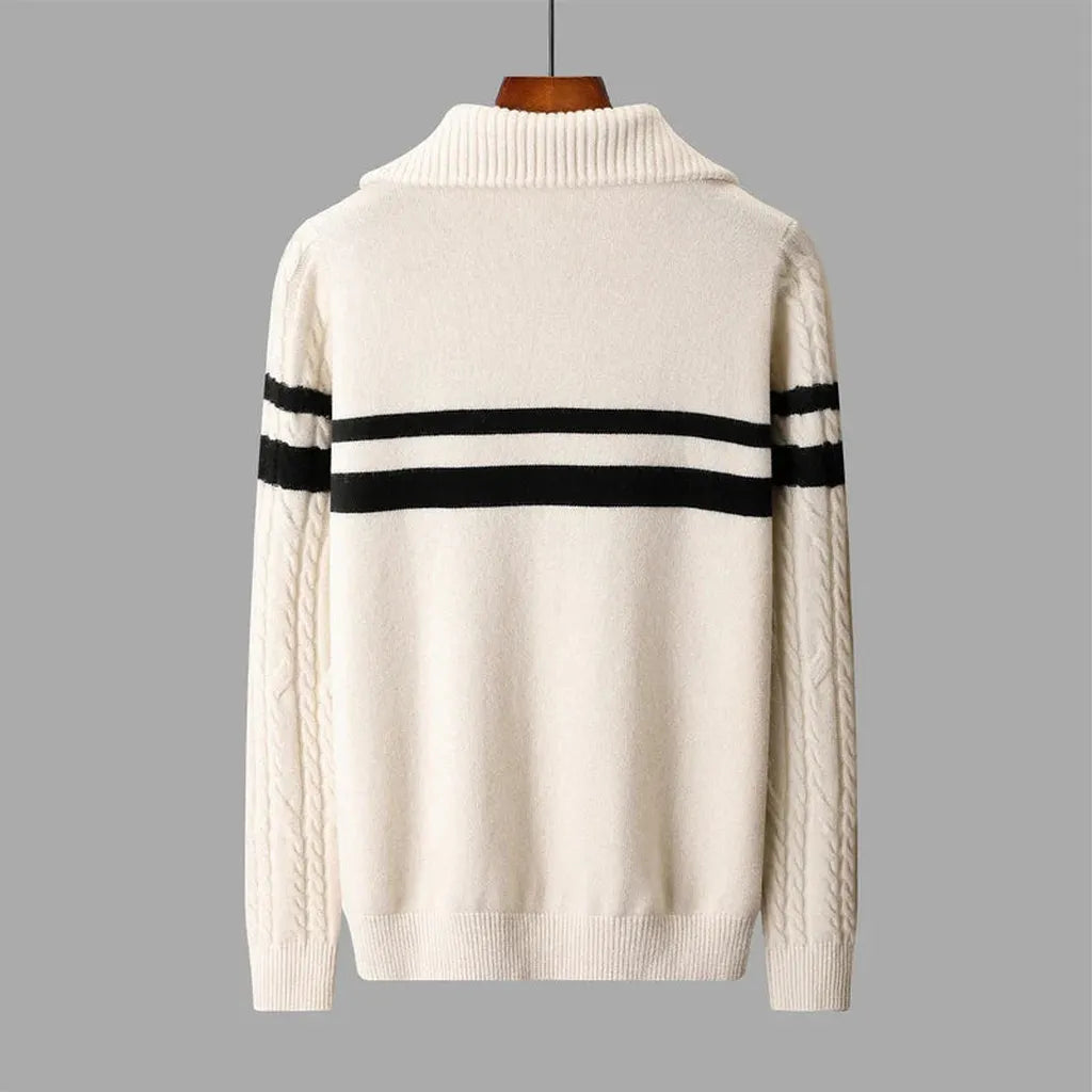 Paula-Luise | Pullover in Merino-Optik mit Streifen