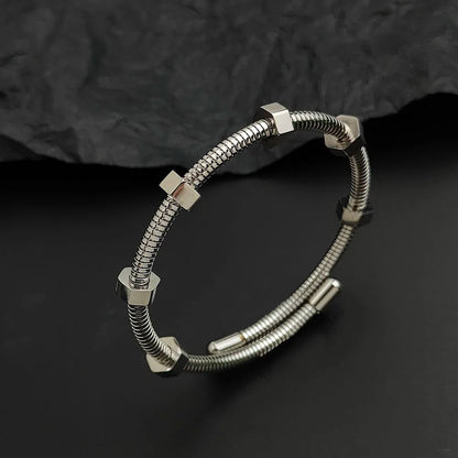 Alwina | Armreif mit Metallelementen