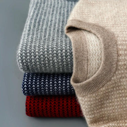 Brigitte-Marie | Pullover in Kaschmir-Optik mit saisonalem Muster