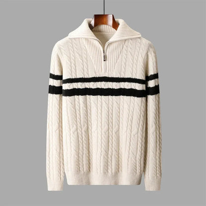 Paula-Luise | Pullover in Merino-Optik mit Streifen