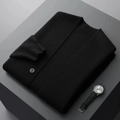 Lore-Luise | Cardigan in Kaschmir-Optik mit gestreiften Ärmeln