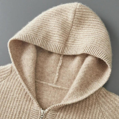 Petra-Marie | Zip-Hoodie in Kaschmir-Optik
