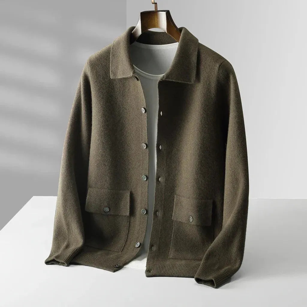 Nina-Luise | Cardigan in Kaschmir-Optik mit zwei Taschen