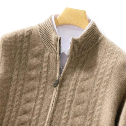 Sonja-Luise | Cardigan in Kaschmir-Optik mit Zopfmuster