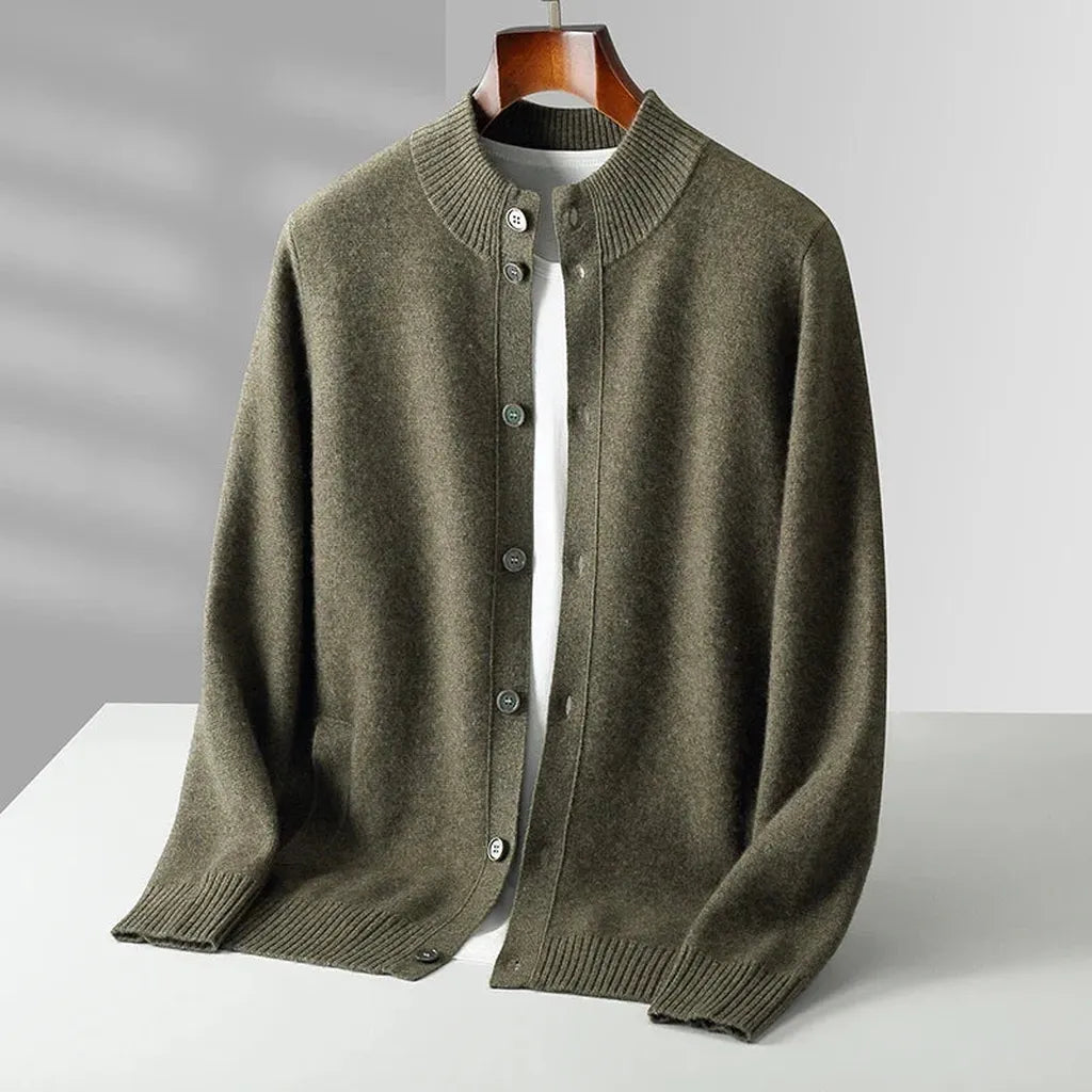 Kerstin-Luise | Cardigan in Kaschmir-Optik mit Knopfleiste