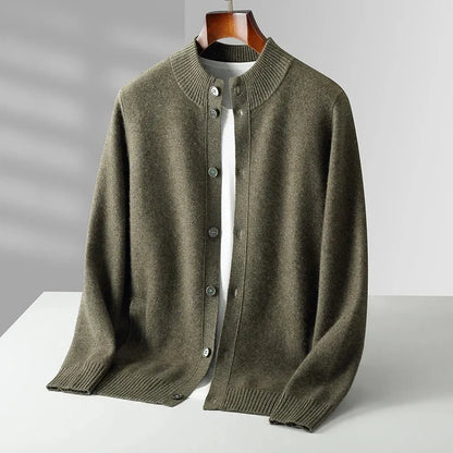 Kerstin-Luise | Cardigan in Kaschmir-Optik mit Knopfleiste