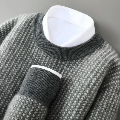 Brigitte-Marie | Pullover in Kaschmir-Optik mit saisonalem Muster