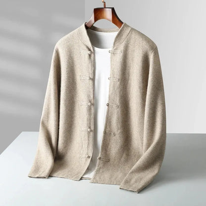Ulrike-Marie | Cardigan in Kaschmir-Optik mit Schlaufenverschluss