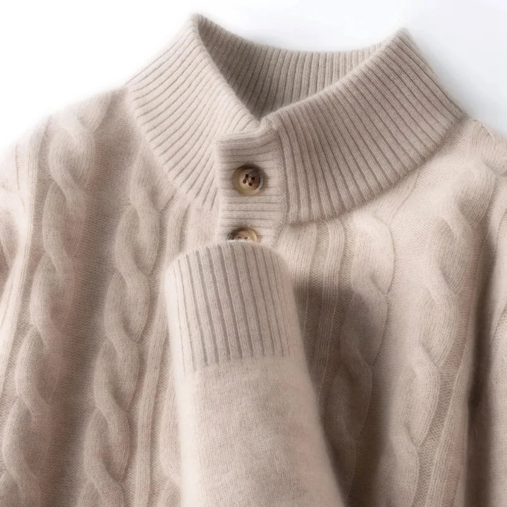Magda-Luise | Pullover in Kaschmir-Optik im schmalen Schnitt
