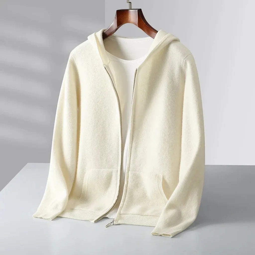 Sabine-Marie | Zip-Hoodie in Kaschmir-Optik