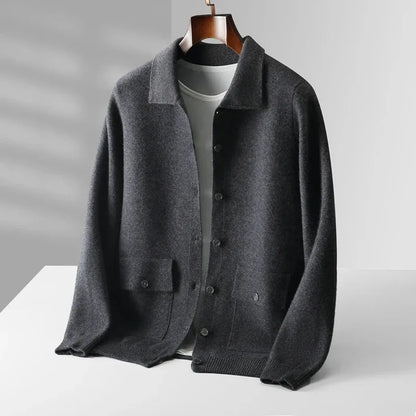 Nina-Luise | Cardigan in Kaschmir-Optik mit zwei Taschen