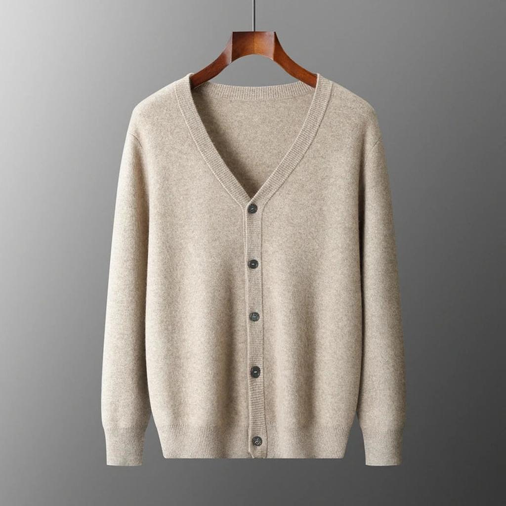 Erika-Luise | Cardigan in Kaschmir-Optik mit Knopfverschluss