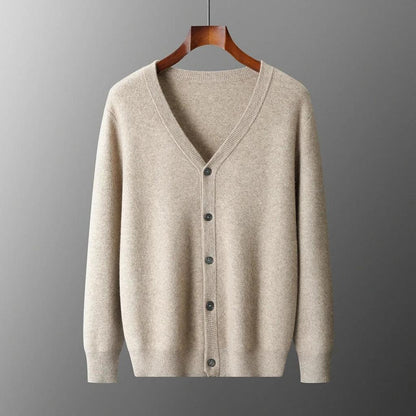 Erika-Luise | Cardigan in Kaschmir-Optik mit Knopfverschluss