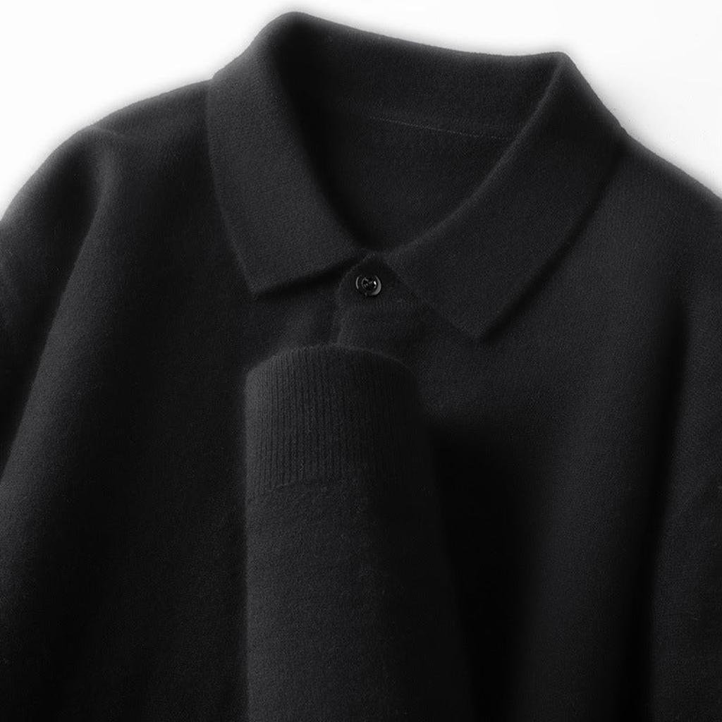 Ulla-Marie | Poloshirt in Kaschmir-Optik im schmalen Schnitt
