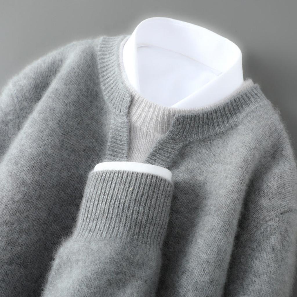 Nele-Marie | Pullover in Kaschmir-Optik mit Rundhalsausschnitt