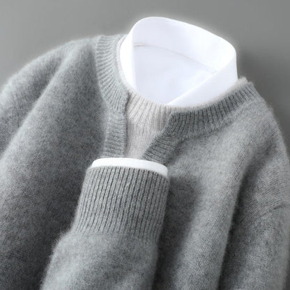 Nele-Marie | Pullover in Kaschmir-Optik mit Rundhalsausschnitt