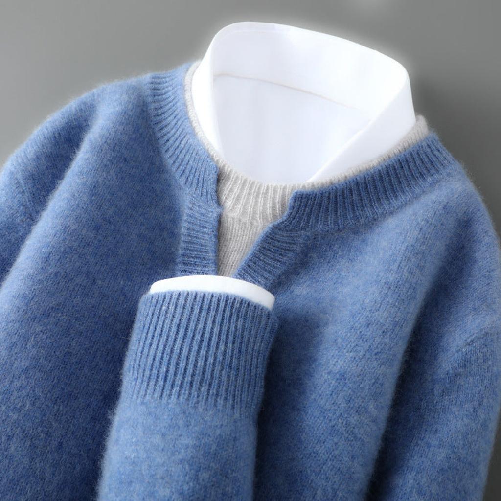 Nele-Marie | Pullover in Kaschmir-Optik mit Rundhalsausschnitt