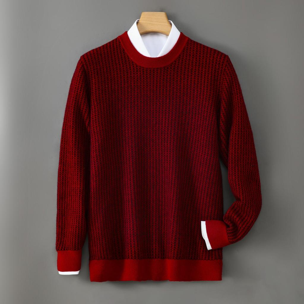 Brigitte-Marie | Pullover in Kaschmir-Optik mit saisonalem Muster