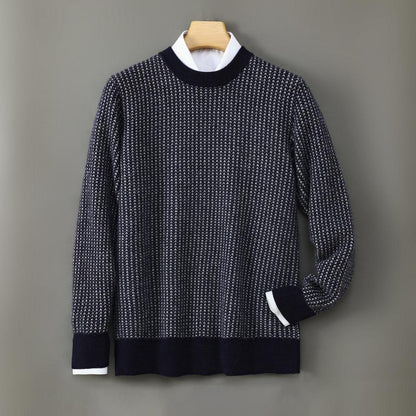 Brigitte-Marie | Pullover in Kaschmir-Optik mit saisonalem Muster